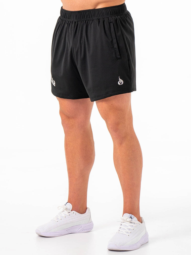 Collegiate Mesh Short - Black - Ryderwear