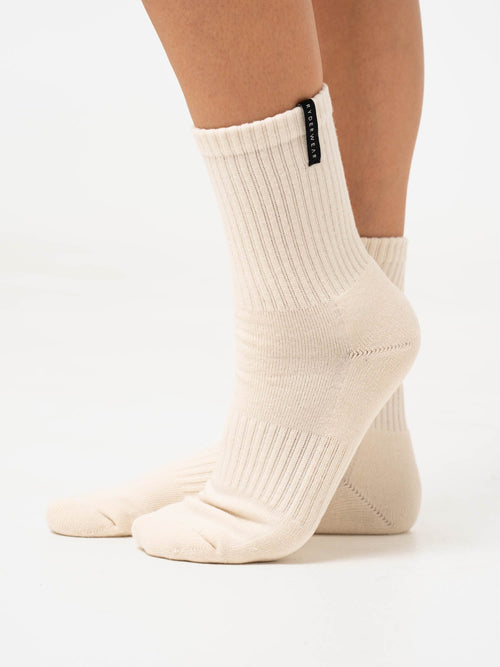 Crew Socks Latte Stonewash