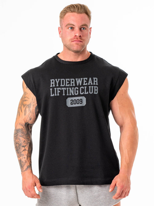 Cut Off Muscle Tank Black