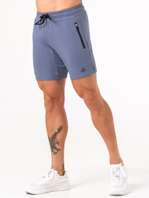 Endurance Track Shorts Denim Blue