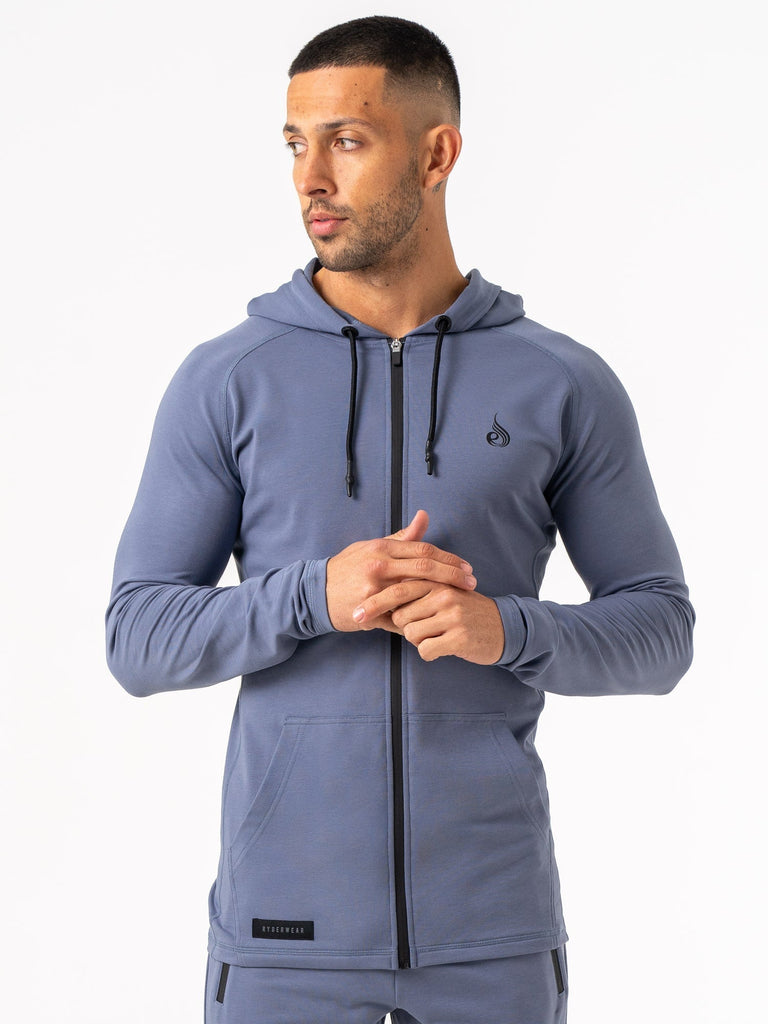 Denim Blues Zip Up Jacket
