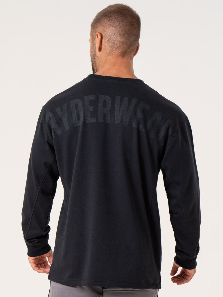 Force Crew Neck - Black - Ryderwear