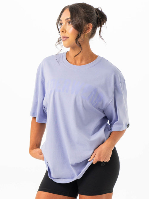 Force Oversized T-Shirt Lilac Blue