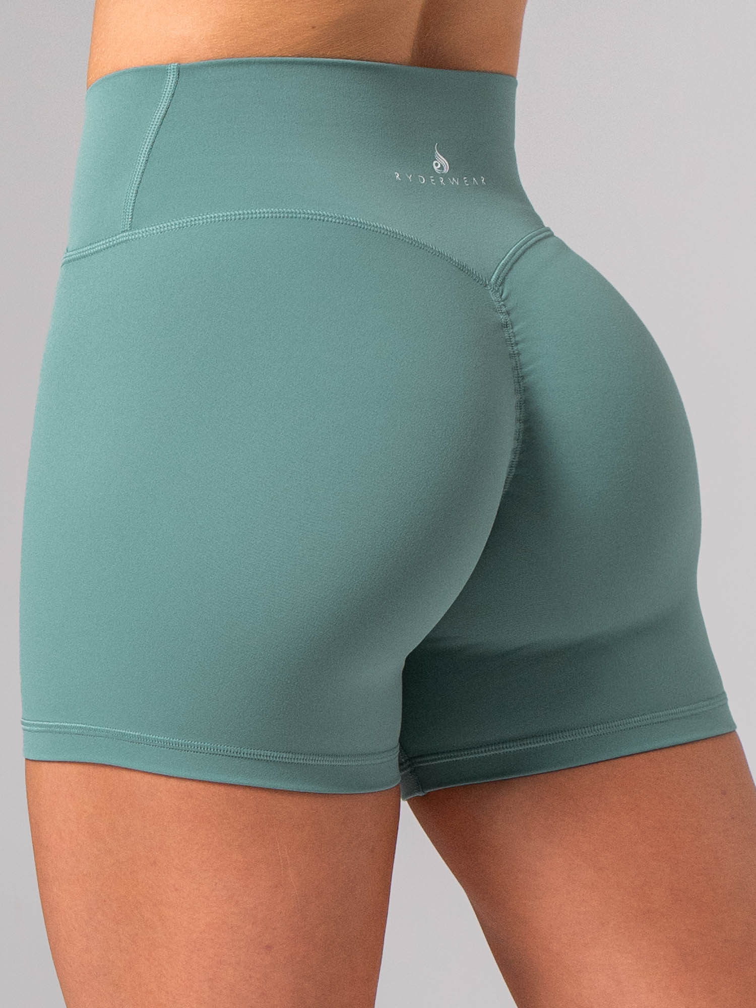 NKD Invisible Scrunch Crossover Shorts - Aquamarine - Ryderwear