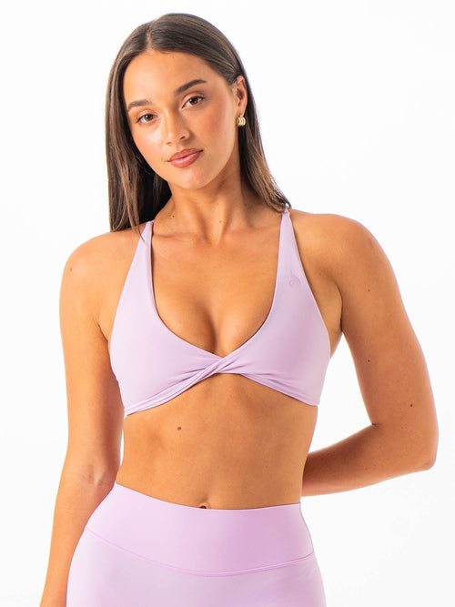 NKD Twist Sports Bra Lilac