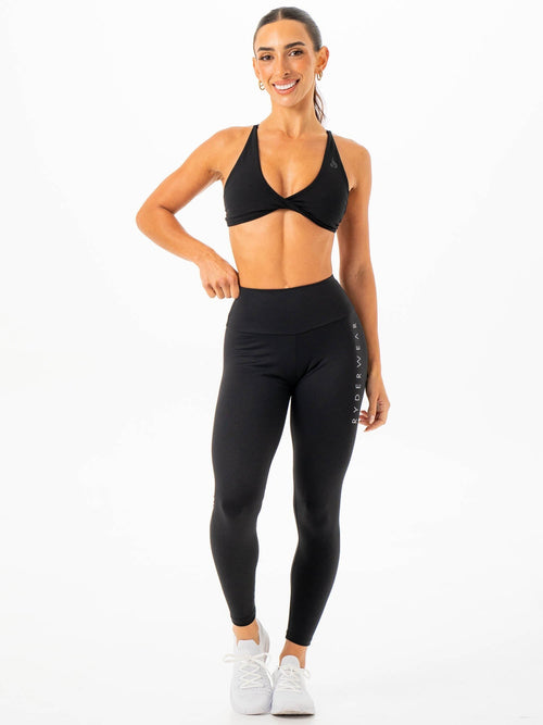 Staples Scrunch Bum Leggings Black
