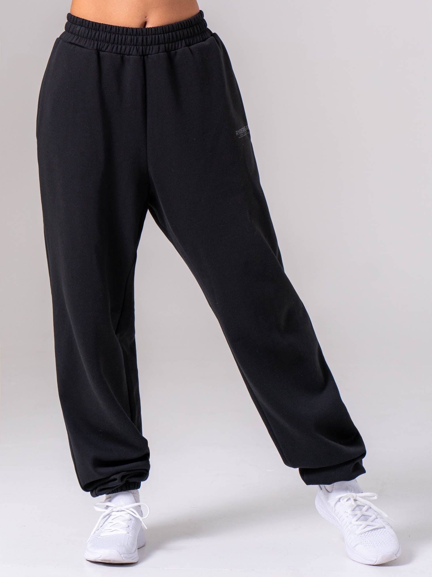 Unisex Fleece Track Pant - Black - Ryderwear