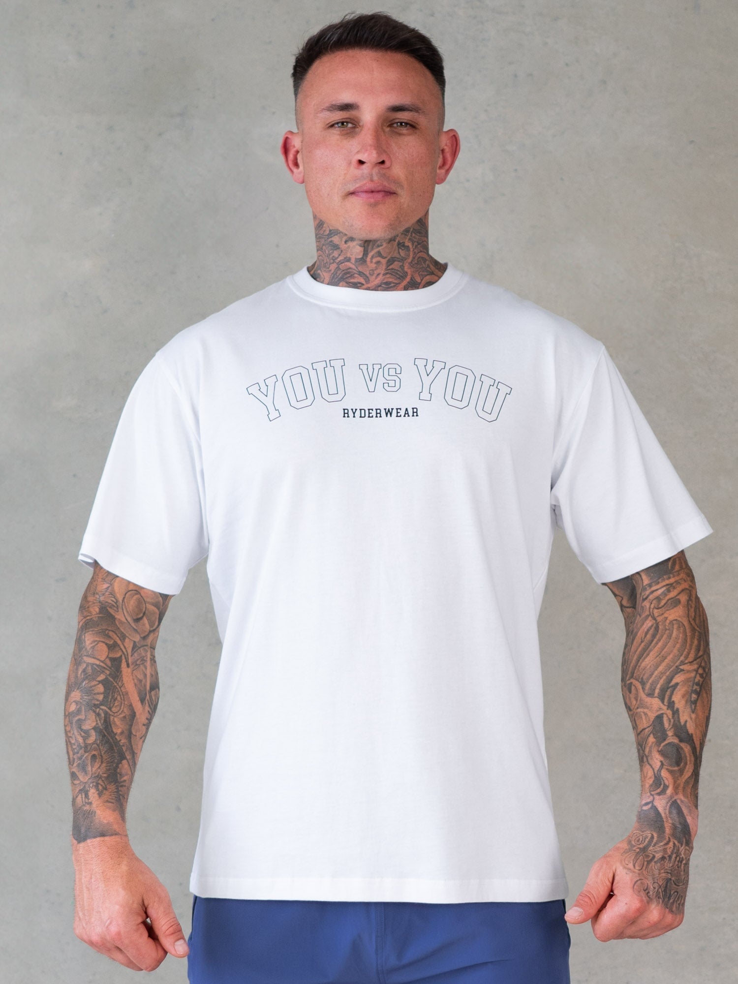 You vs You Oversized T-Shirt - White - Ryderwear
