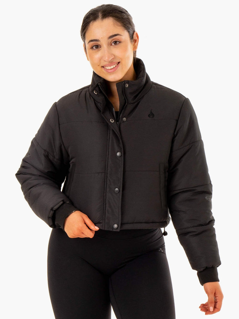 Apex Puffer Jacket - Black - Ryderwear
