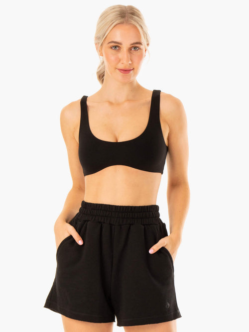 Elevate Lounge Bra Black