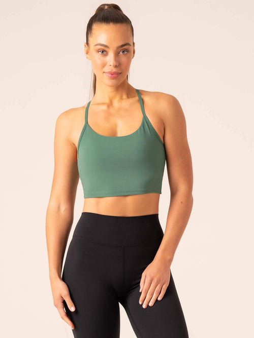 Embody Compression Tank Bra Dark Green