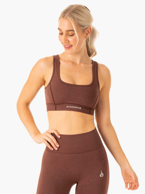 Enhance Seamless Sports Bra Chocolate