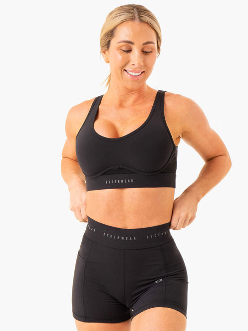 Heighten High Impact Sports Bra Black