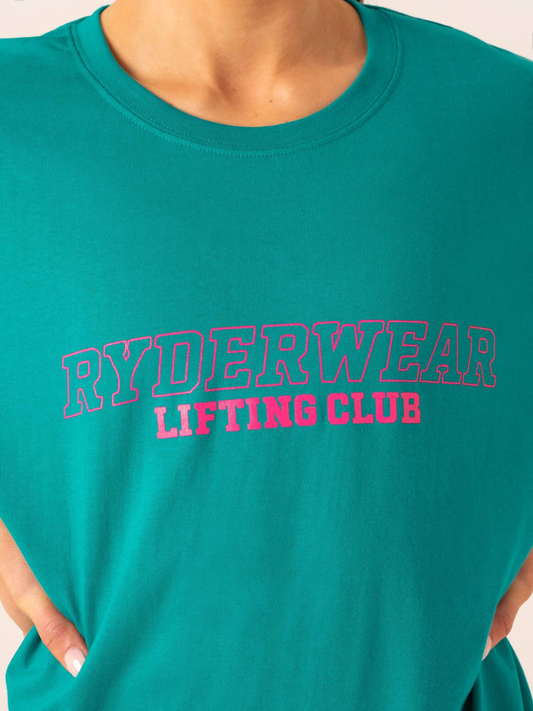 Lifting Club TShirt Jade Green Ryderwear