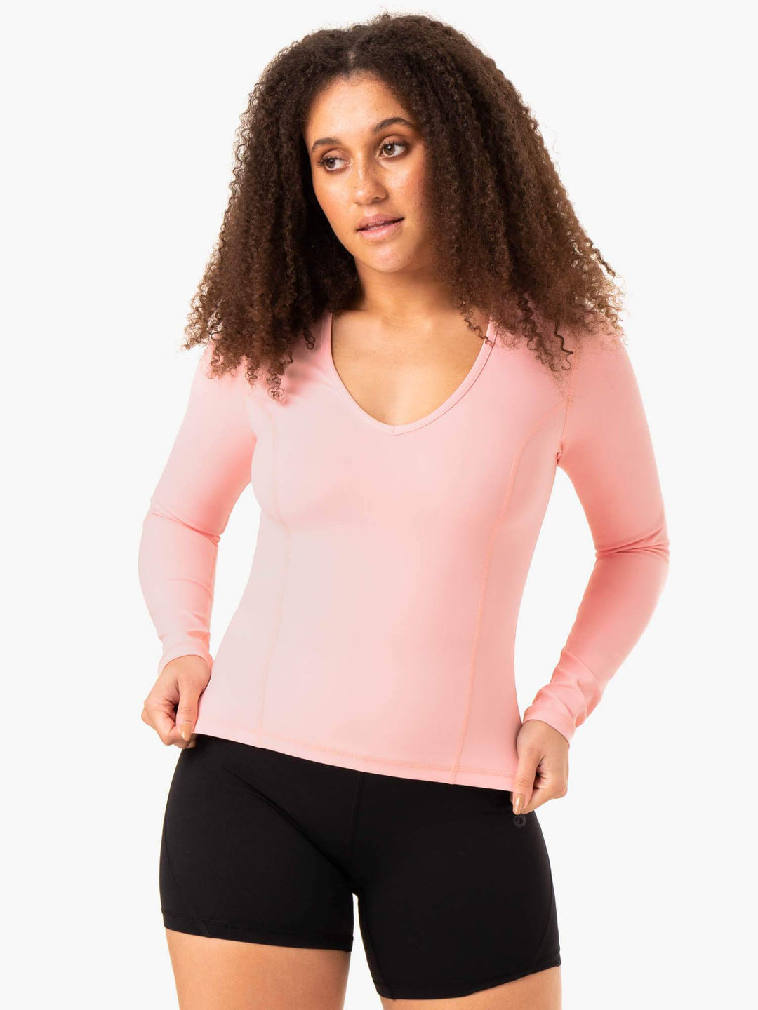 NKD Align Long Sleeve Training Top - Pink Clothing Ryderwear 