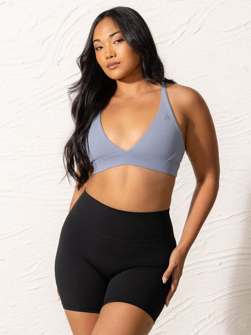 NKD Low Neck Sports Bra Denim Blue