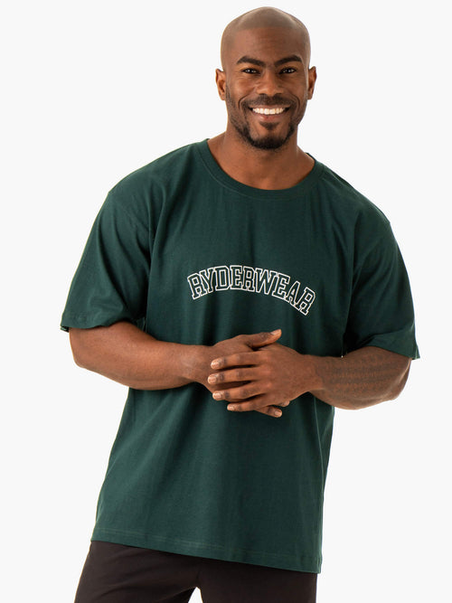 Oversized T-Shirt Bottle Green
