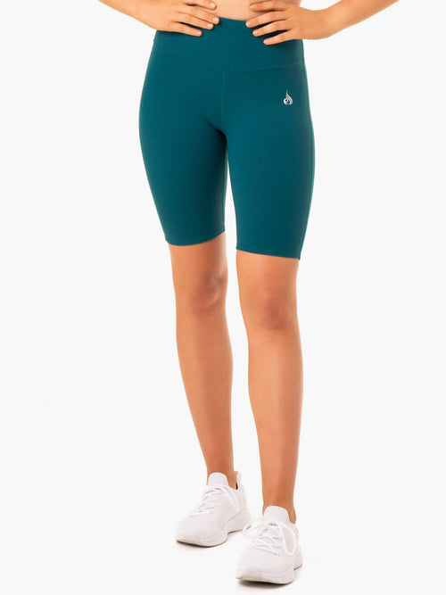 Staples Scrunch Bum Bike Shorts Emerald