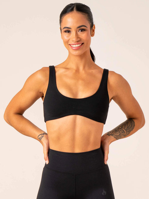 Unstoppable Lounge Bra Black