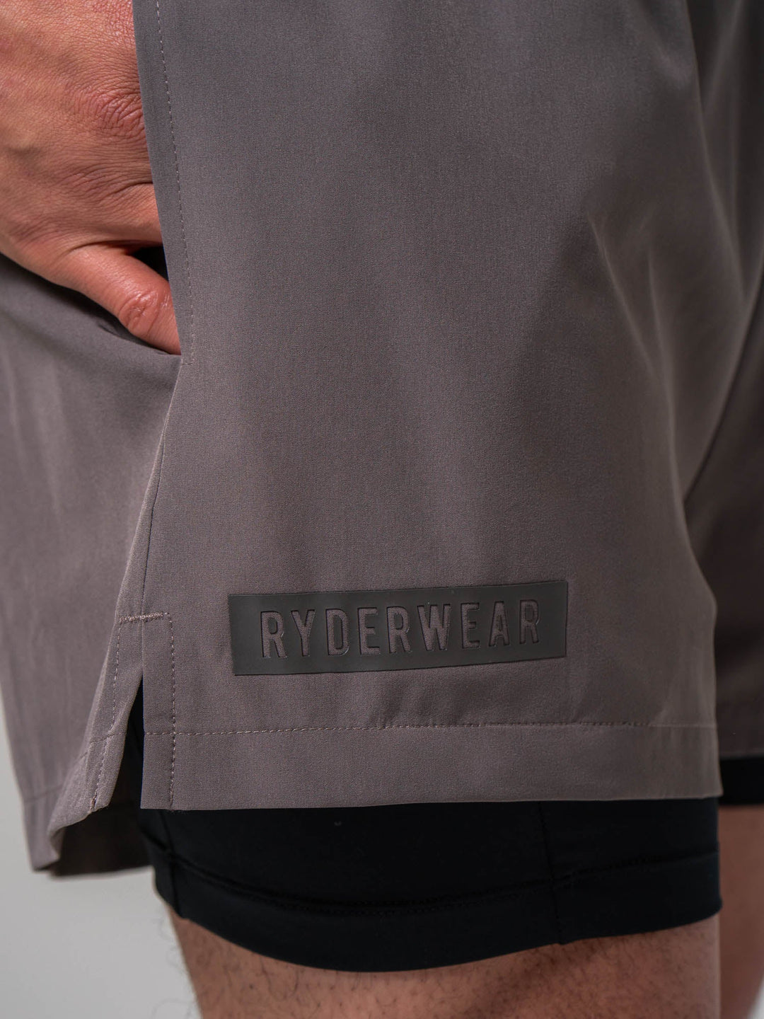 Pursuit 2 In 1 Training Shorts - Deep Taupe