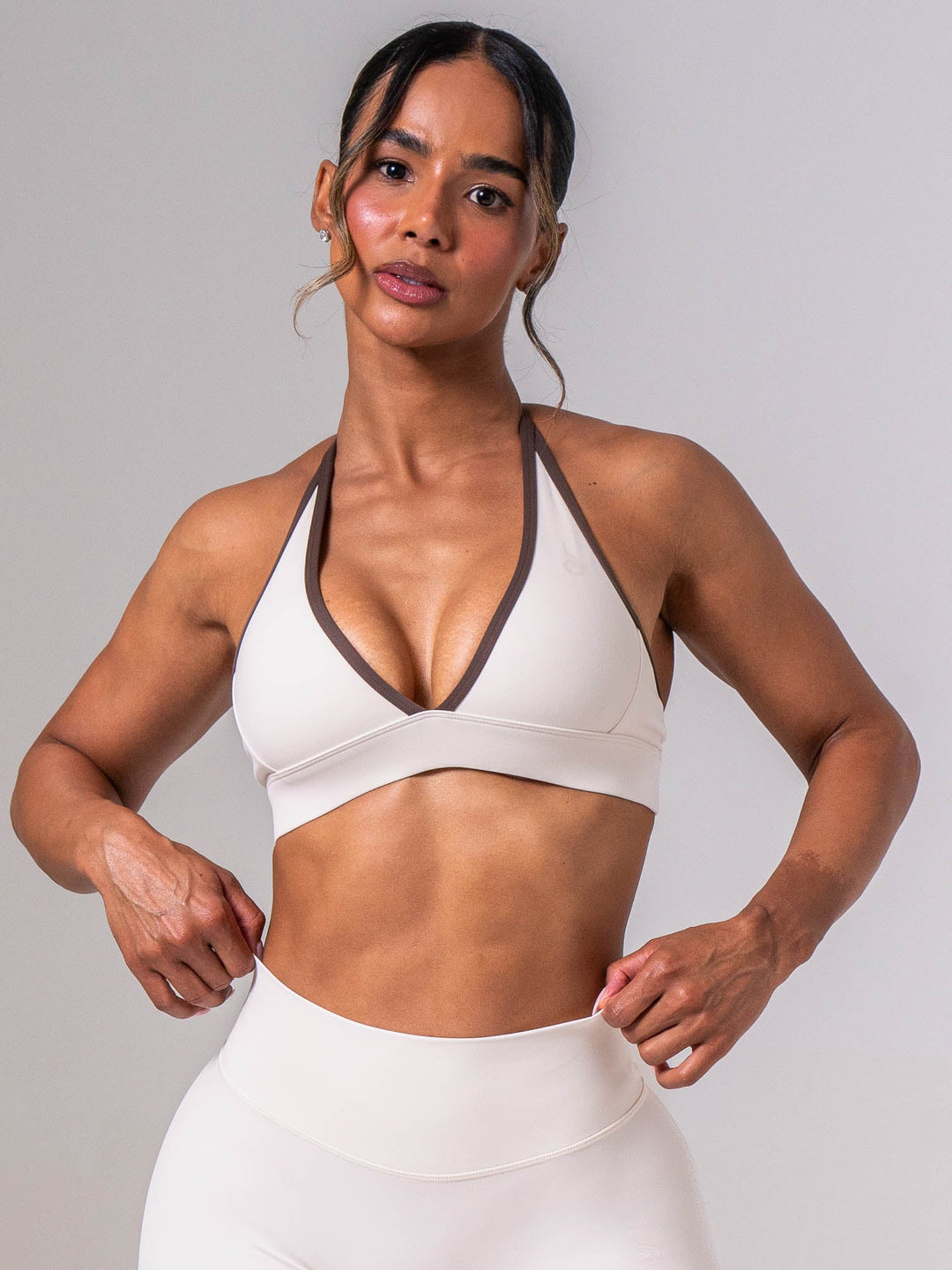 NKD Contrast Halter Bra - Cold Foam