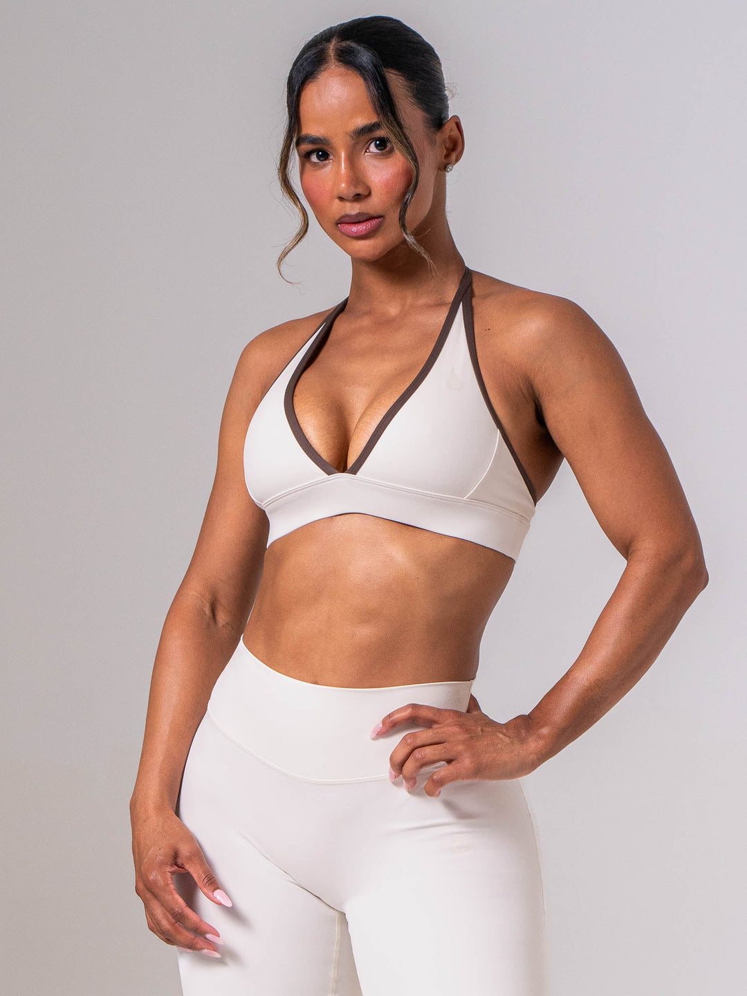 NKD Contrast Halter Bra - Cold Foam