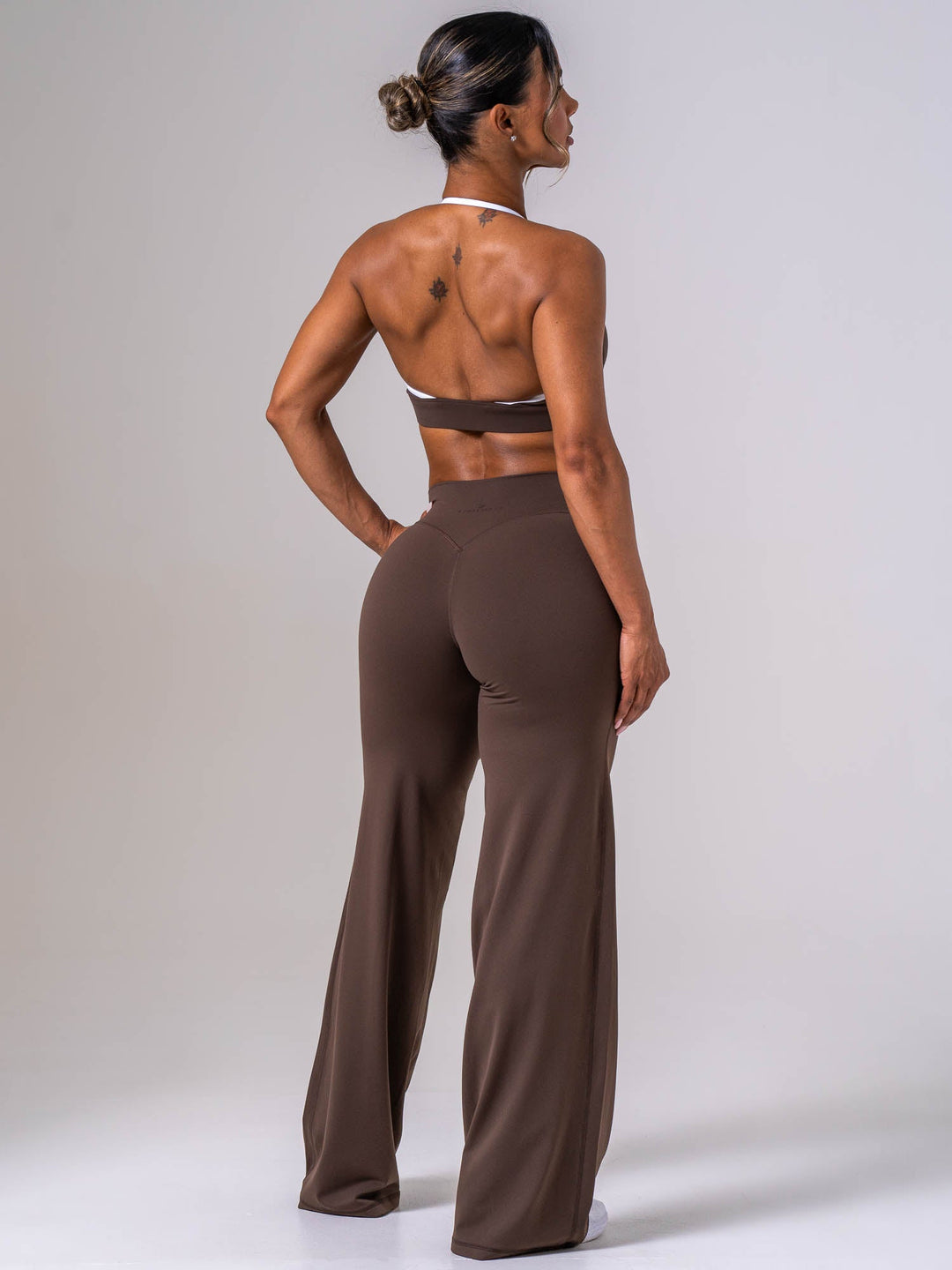 NKD Contrast Halter Bra - Espresso
