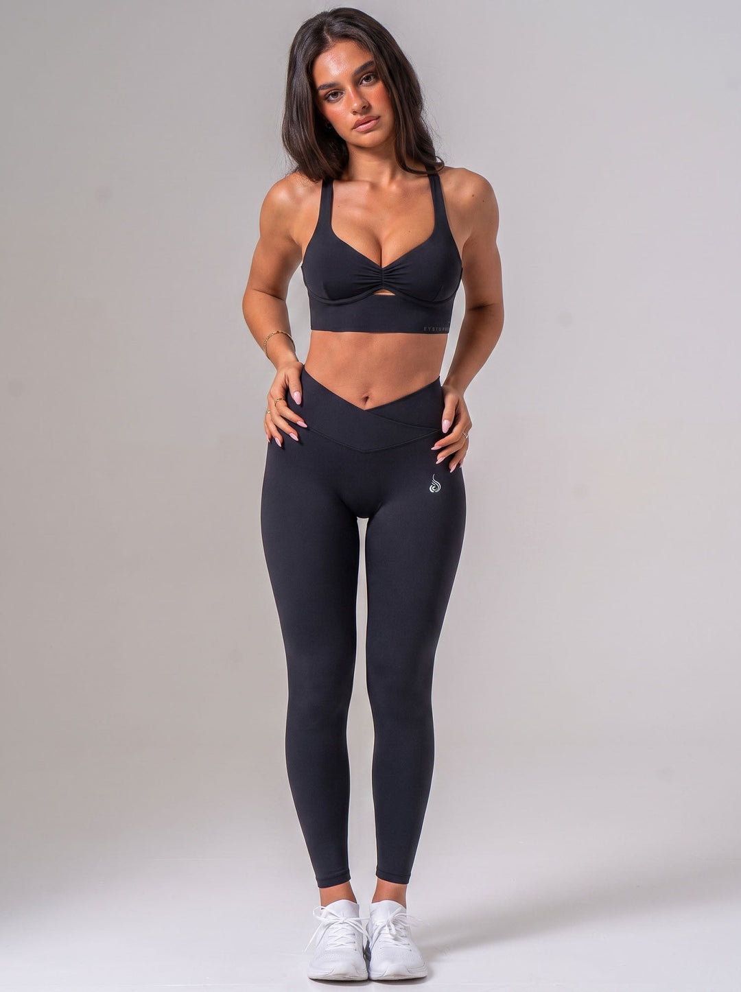 NKD Cross Over Invisible Scrunch Leggings - Black