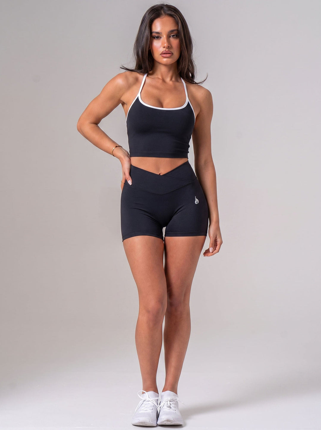 NKD Cross Over Invisible Scrunch Shorts - Black