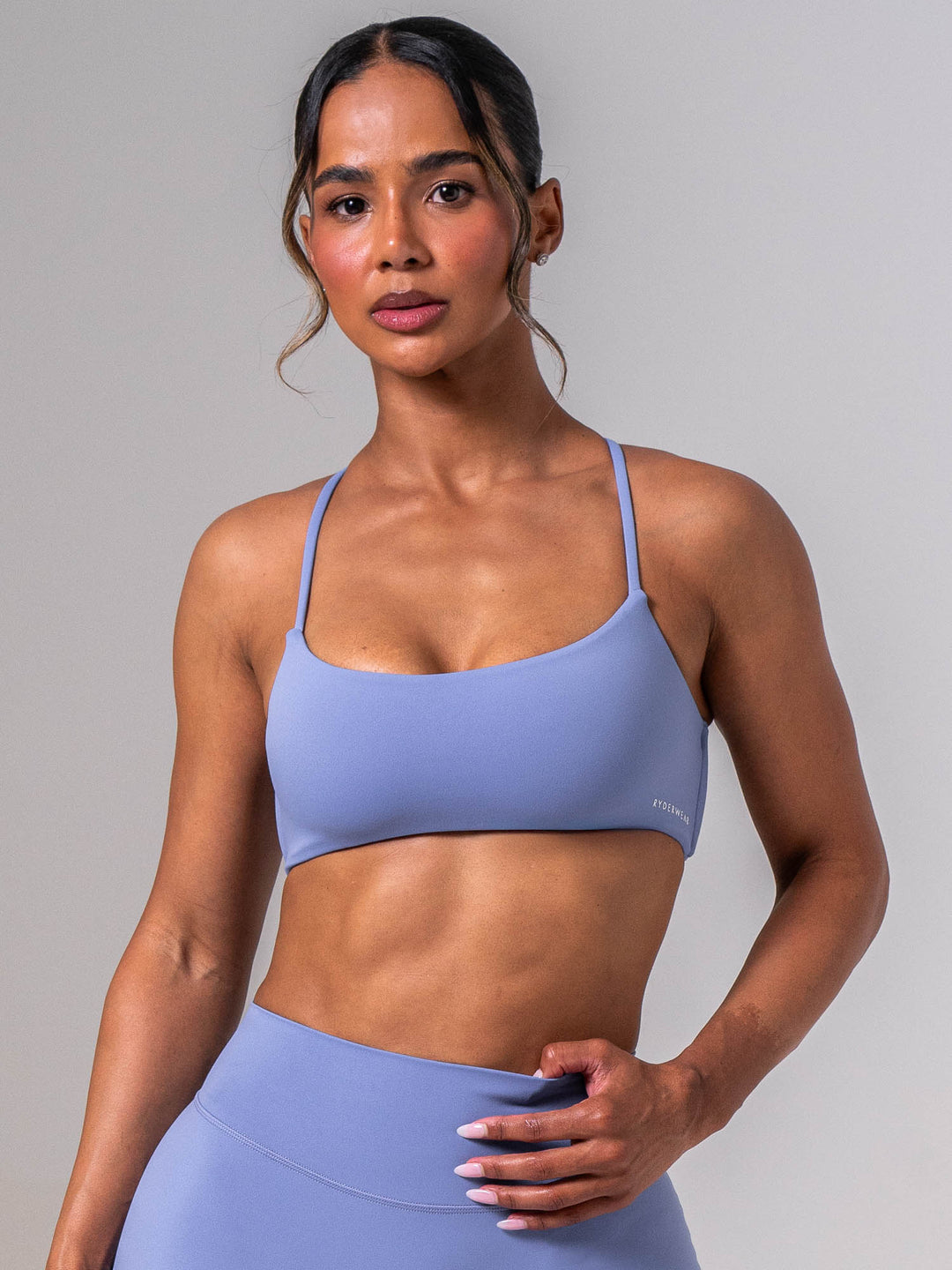 NKD Define Sports Bra - Steel Blue