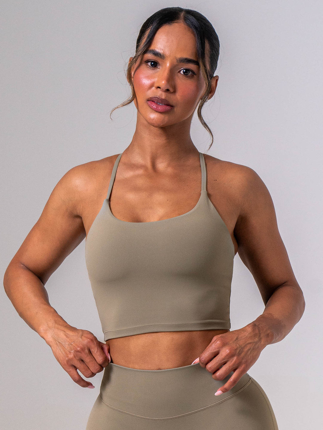 NKD Embody Tank Bra - Dusty Olive