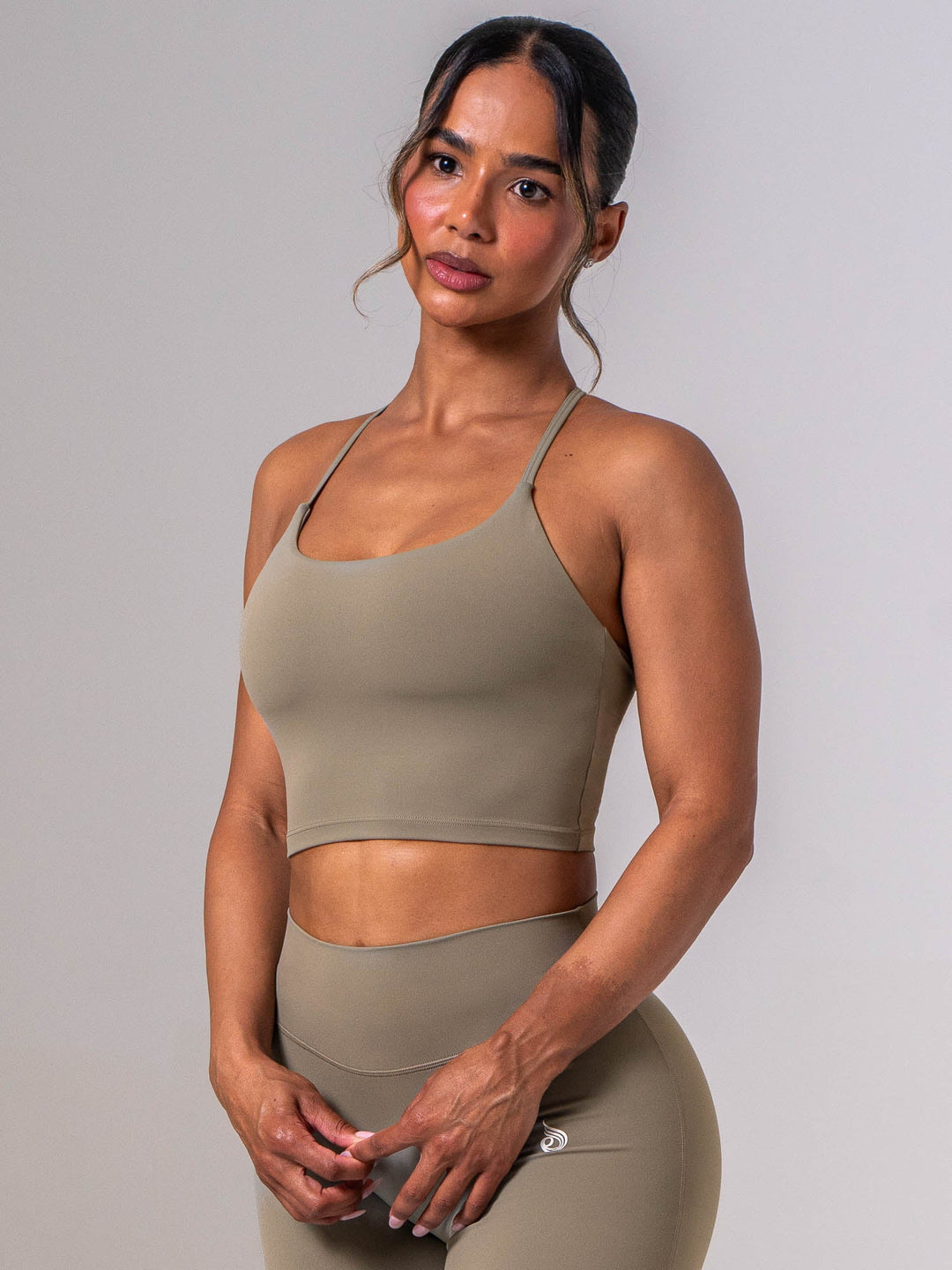 NKD Embody Tank Bra - Dusty Olive