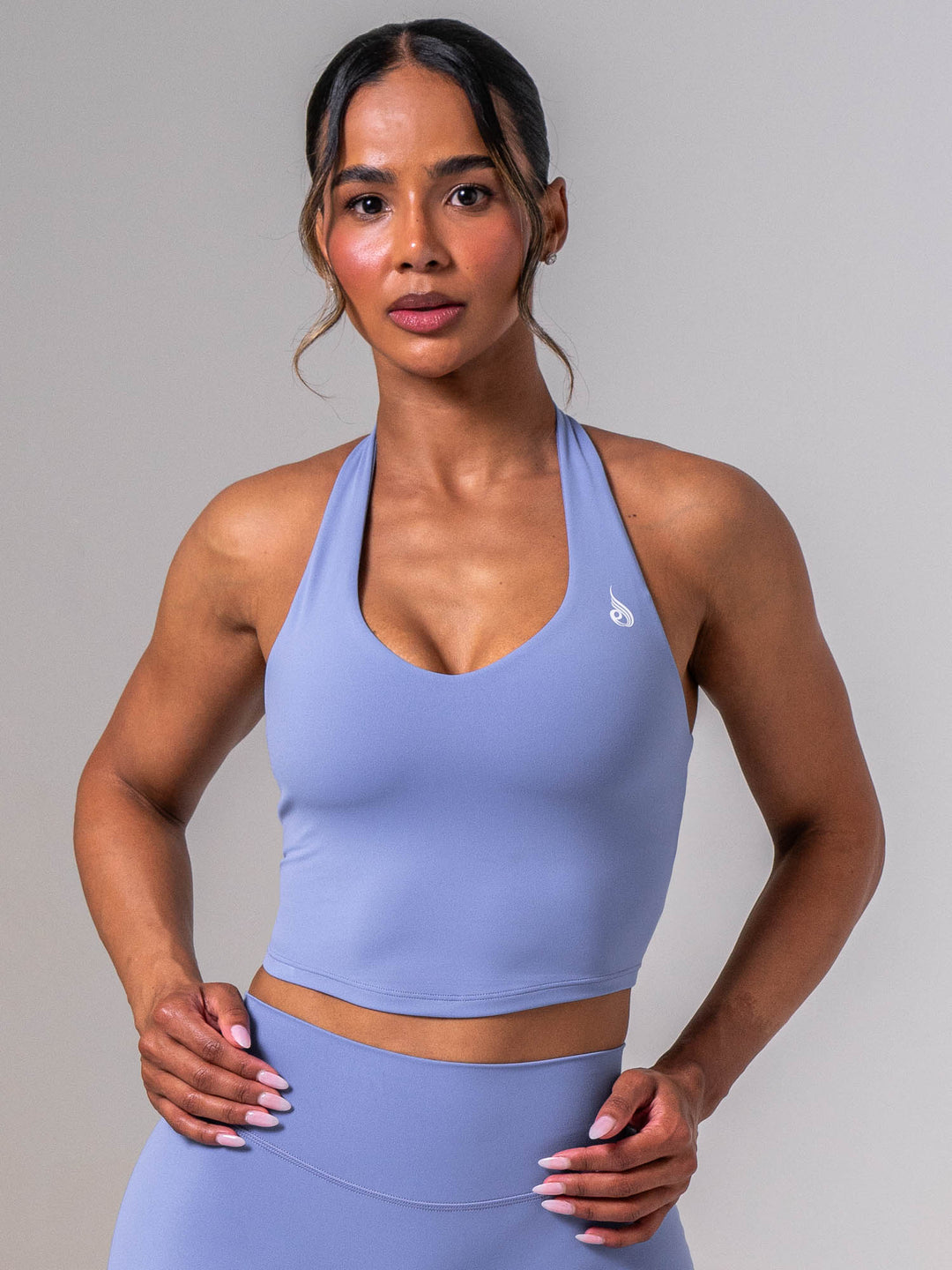 NKD Halter Shelf Tank - Steel Blue