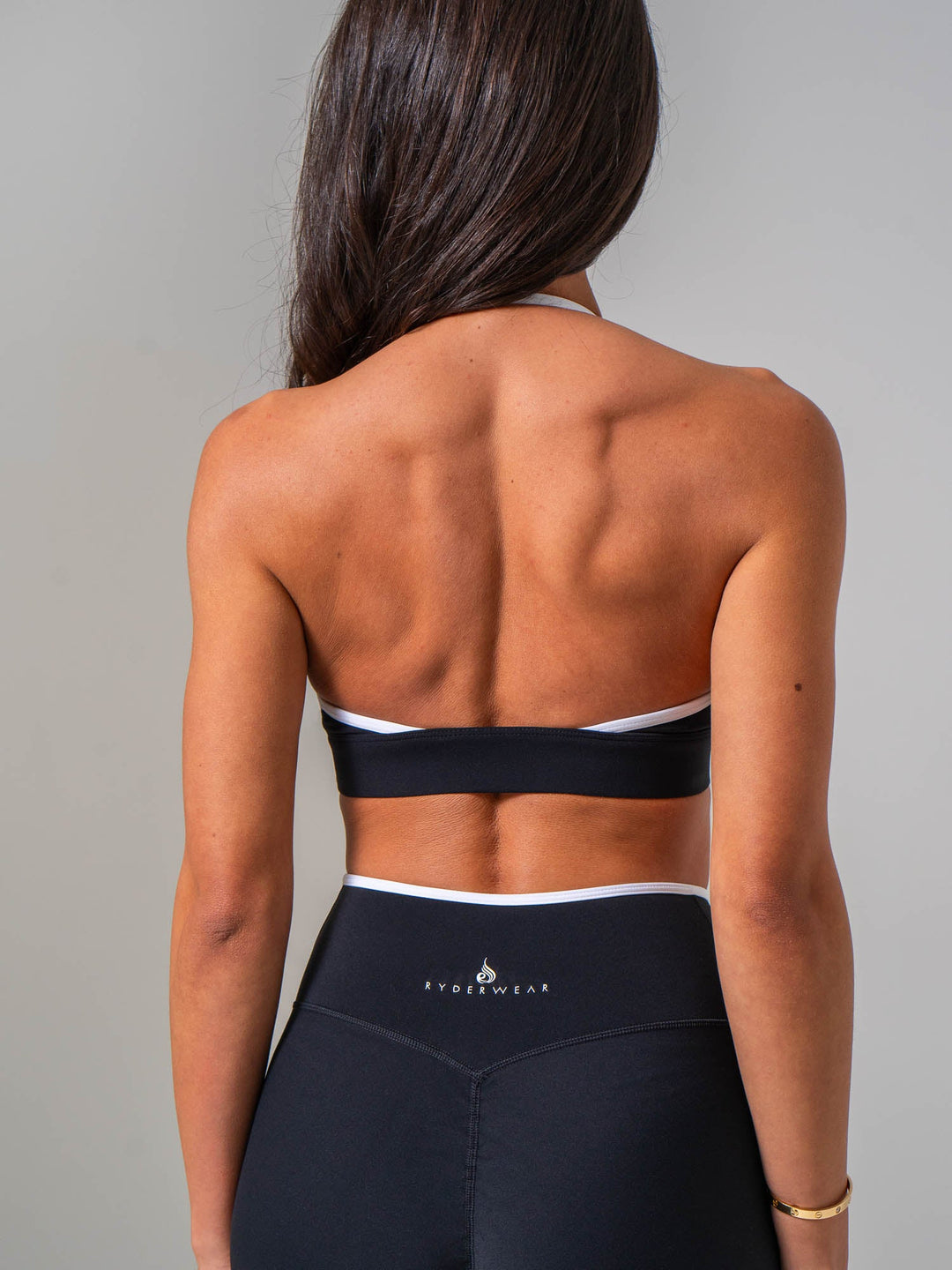 NKD Contrast Halter Bra - Black/white