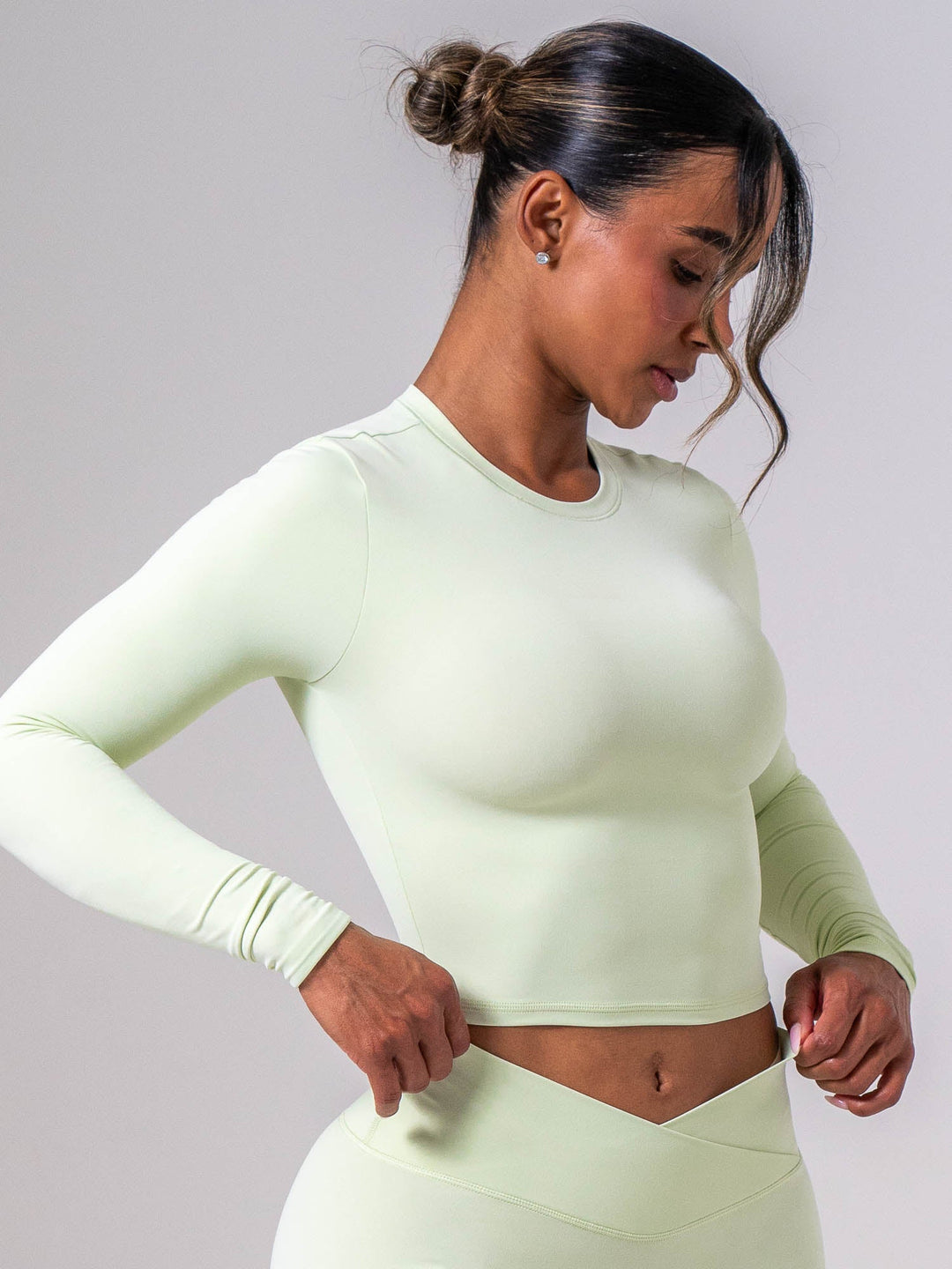 NKD Long Sleeve Top - Matcha