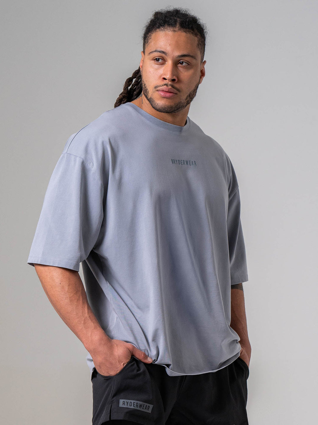 Pursuit Oversized T-shirt - Steel Blue