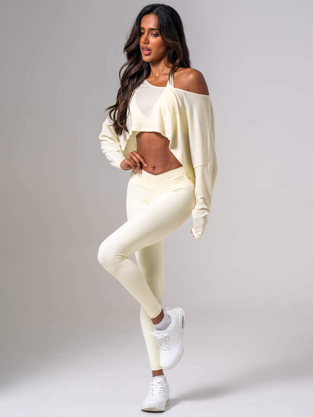 Slouchy Off Shoulder Top - Limoncello