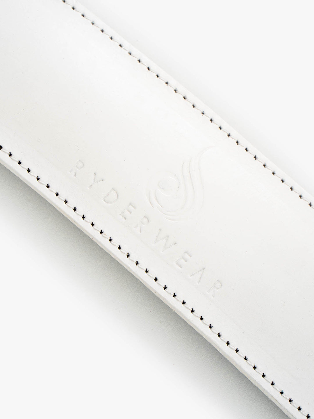 Leather Lifting Belt - Matte White