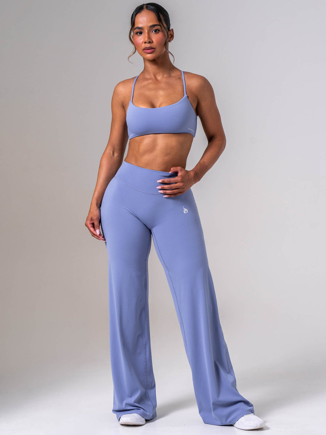 NKD Wide Leggings - Steel Blue