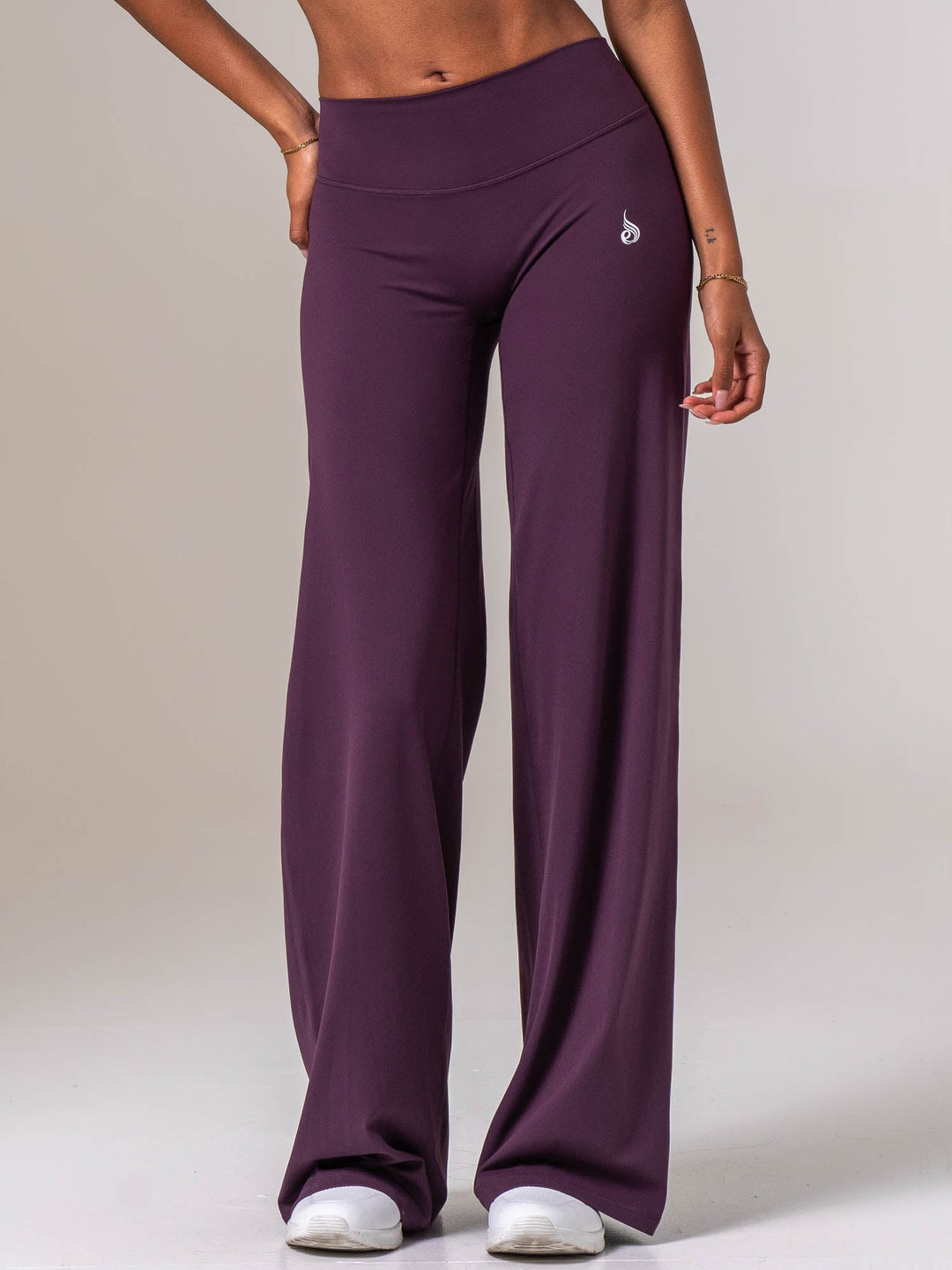 NKD Wide Leg Leggings - Acai Berry
