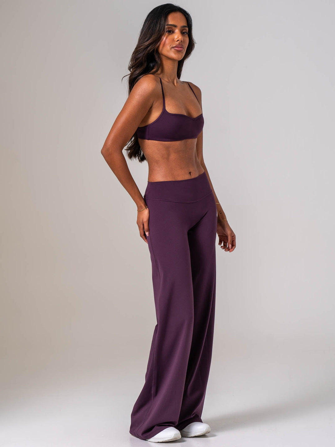 NKD Wide Leg Leggings - Acai Berry