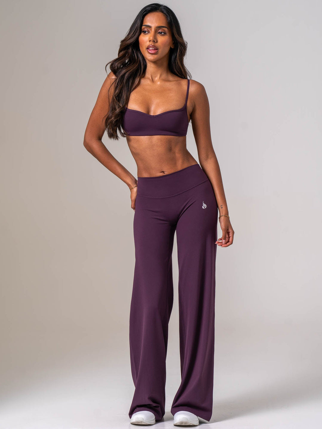 NKD Wide Leg Leggings - Acai Berry