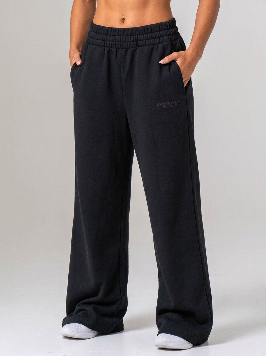 Womens Wide Leg Pant - Black