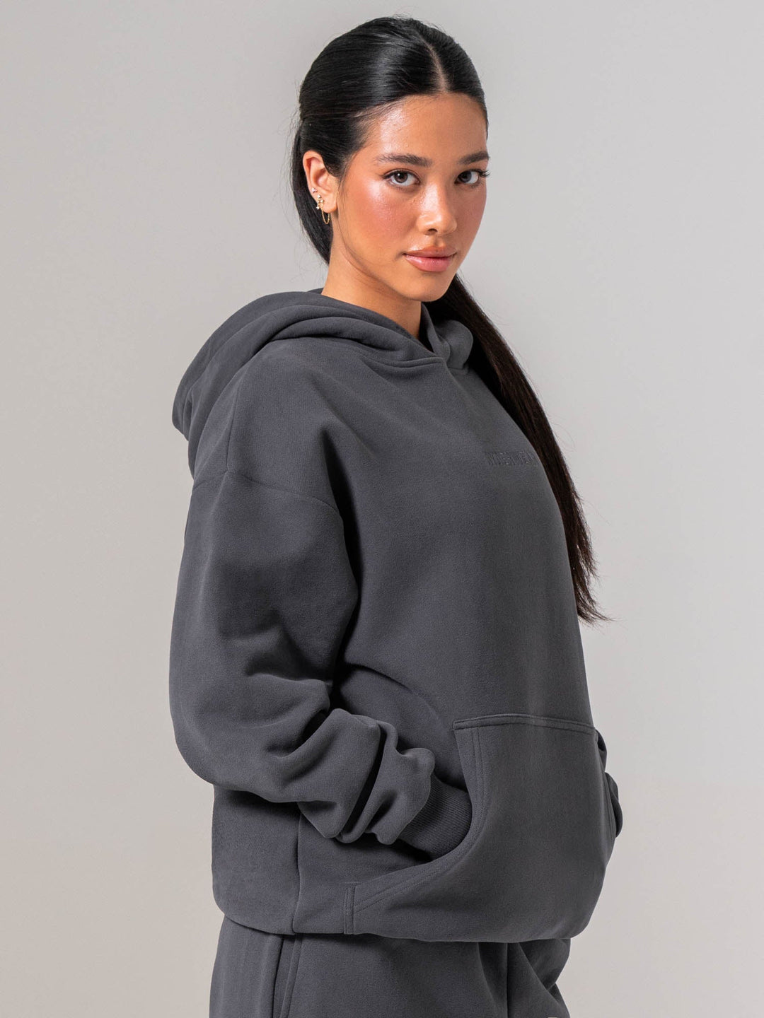 Plush Hoodie - Charcoal