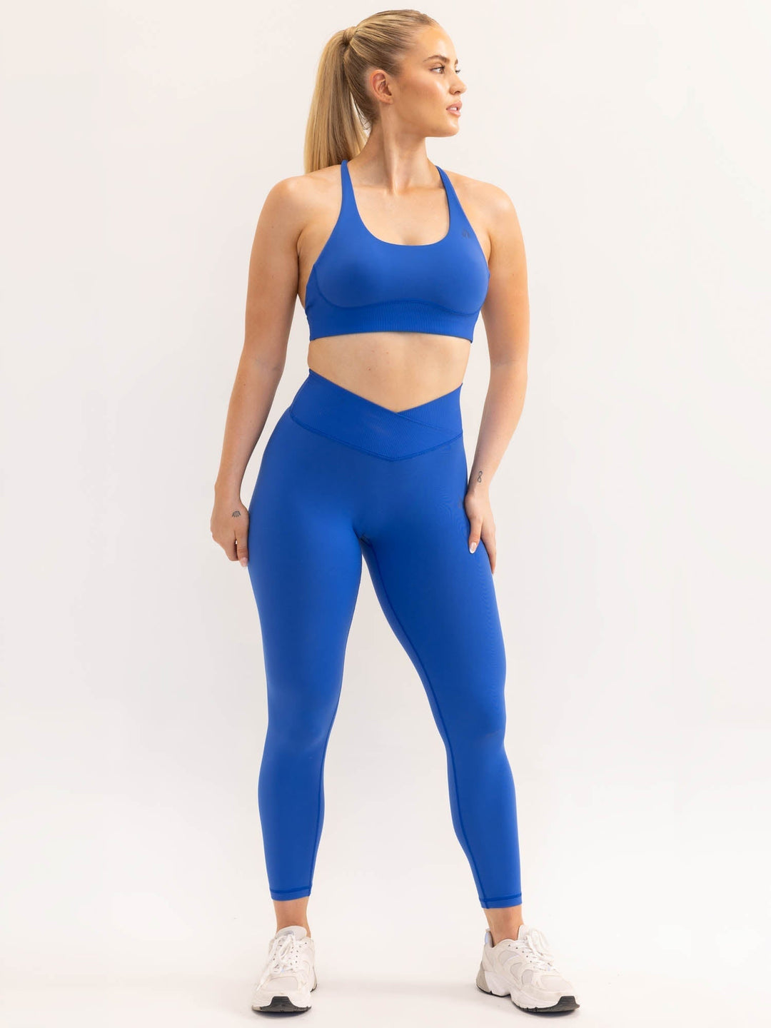 Activate Scoop Neck Sports Bra - Cobalt Blue Clothing Ryderwear 