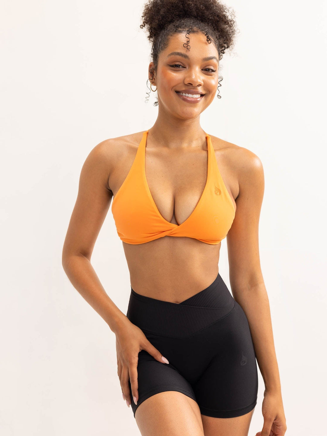 Activate Twist Sports Bra - Tangerine Clothing Ryderwear 