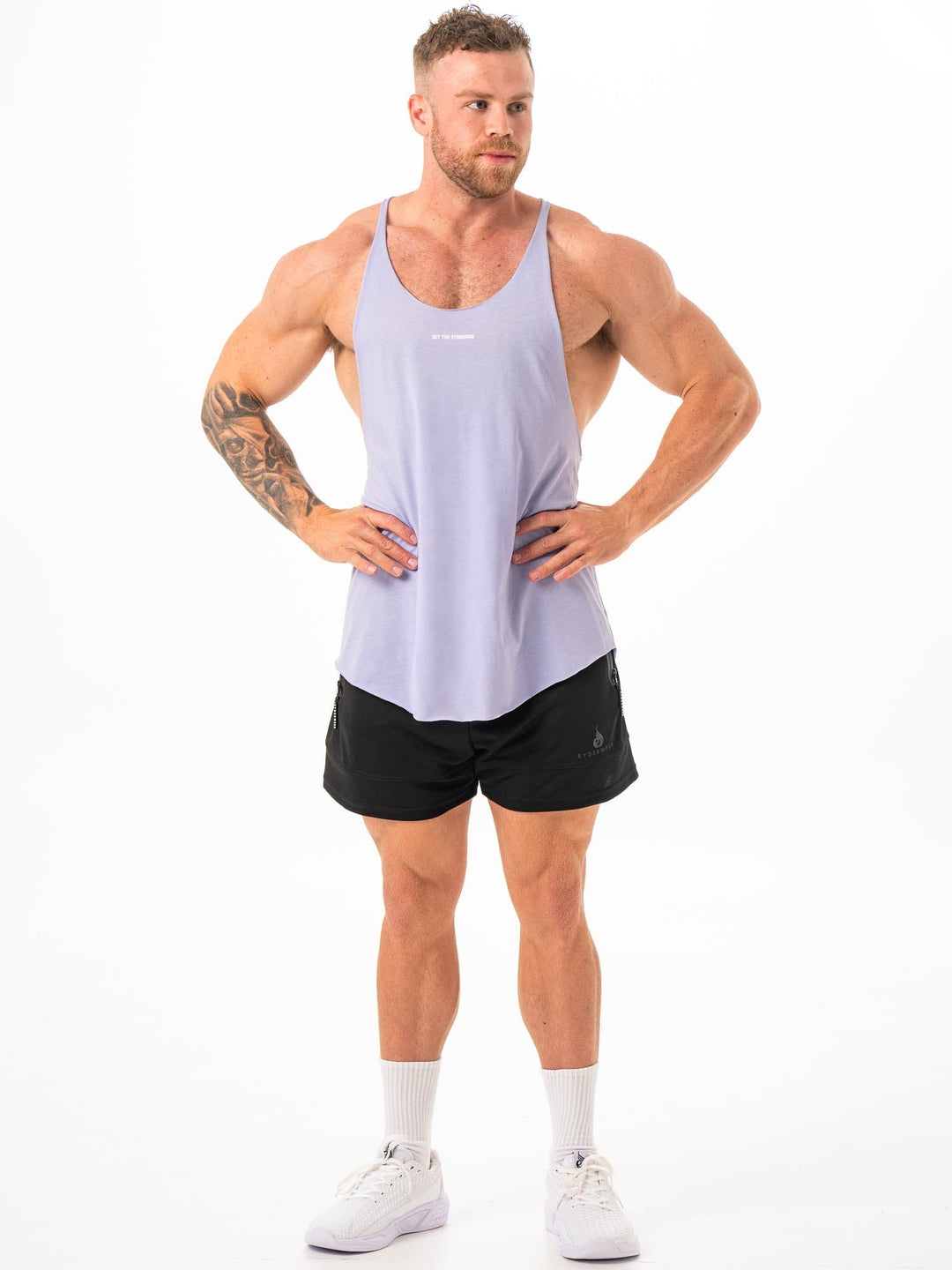 Arnie T-Back - Deep Lilac Clothing Ryderwear 