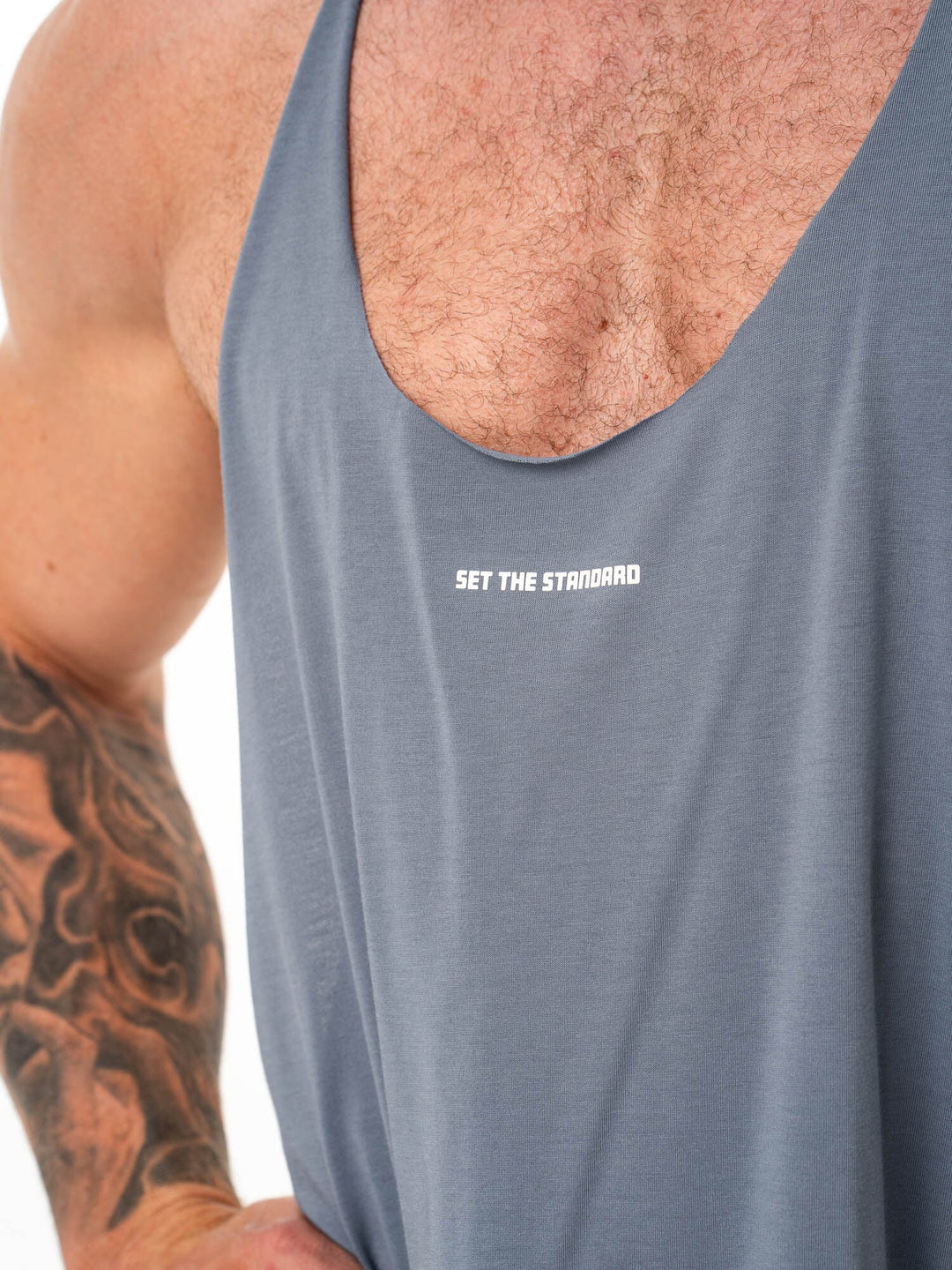 Arnie T-Back - Steel Blue Clothing Ryderwear 