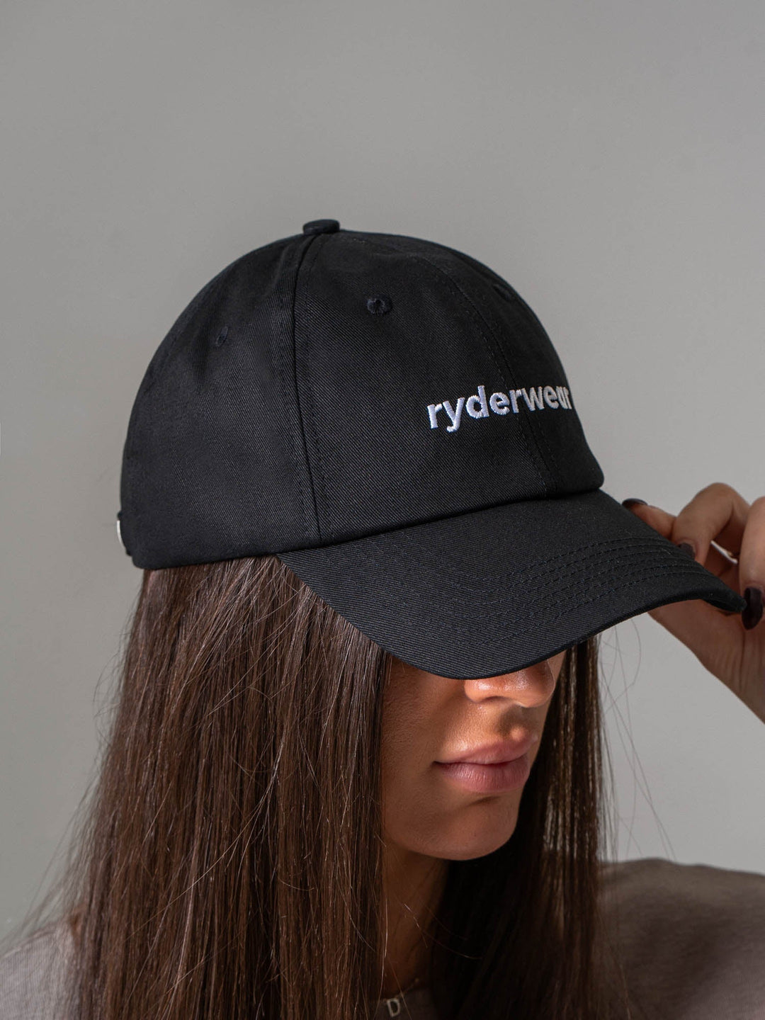 Baseball Cap - Black/white Hats Ryderwear 