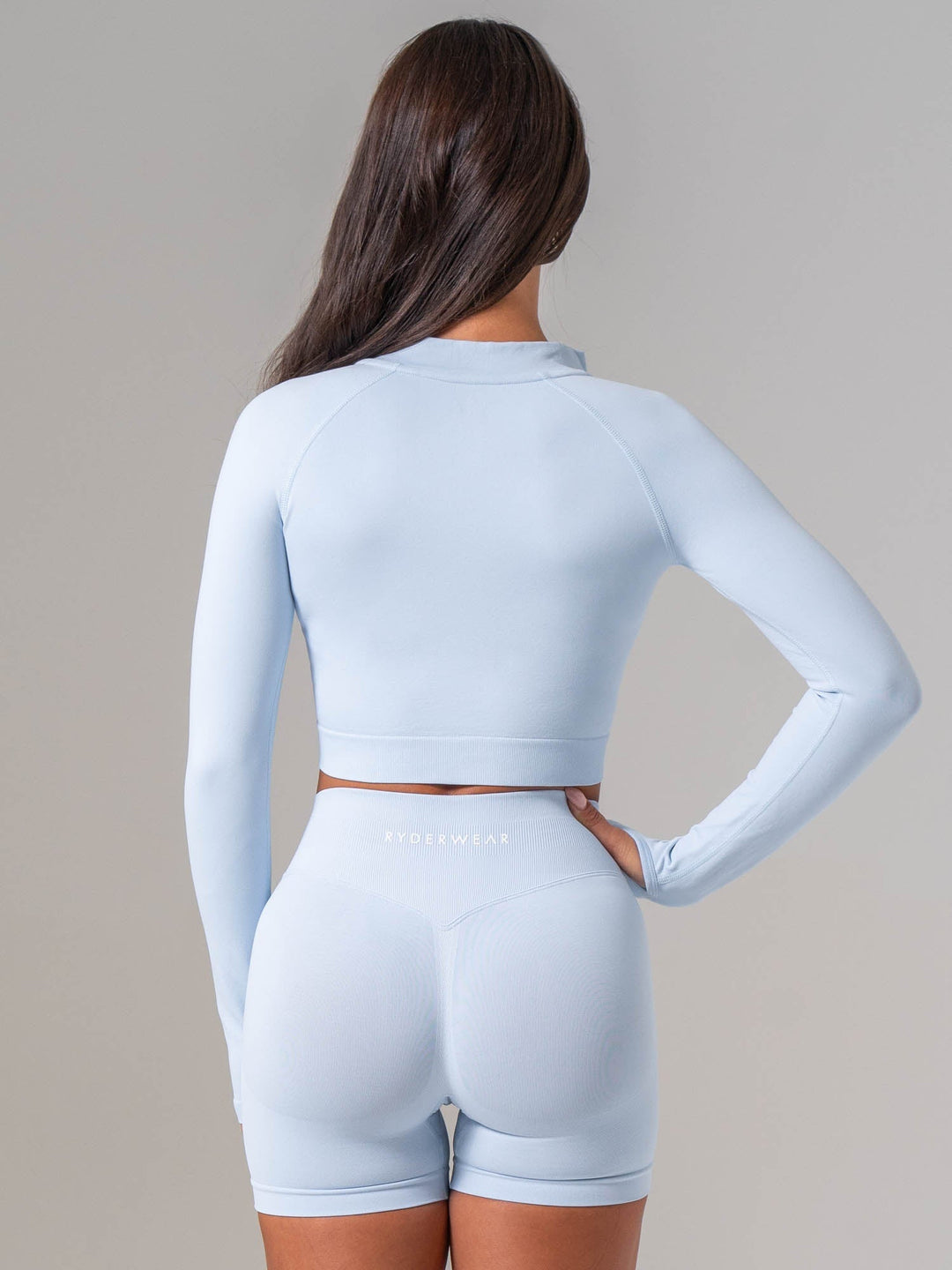 Boost Seamless Jacket - Sky Blue Clothing Ryderwear 